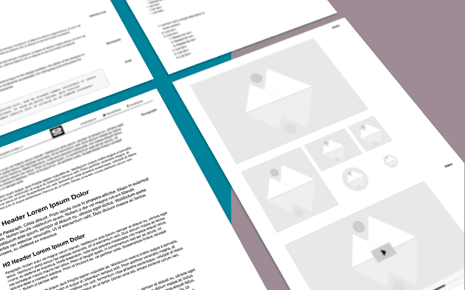 Typography & Base: Wireframing Kit for Prototyping in Adobe XD